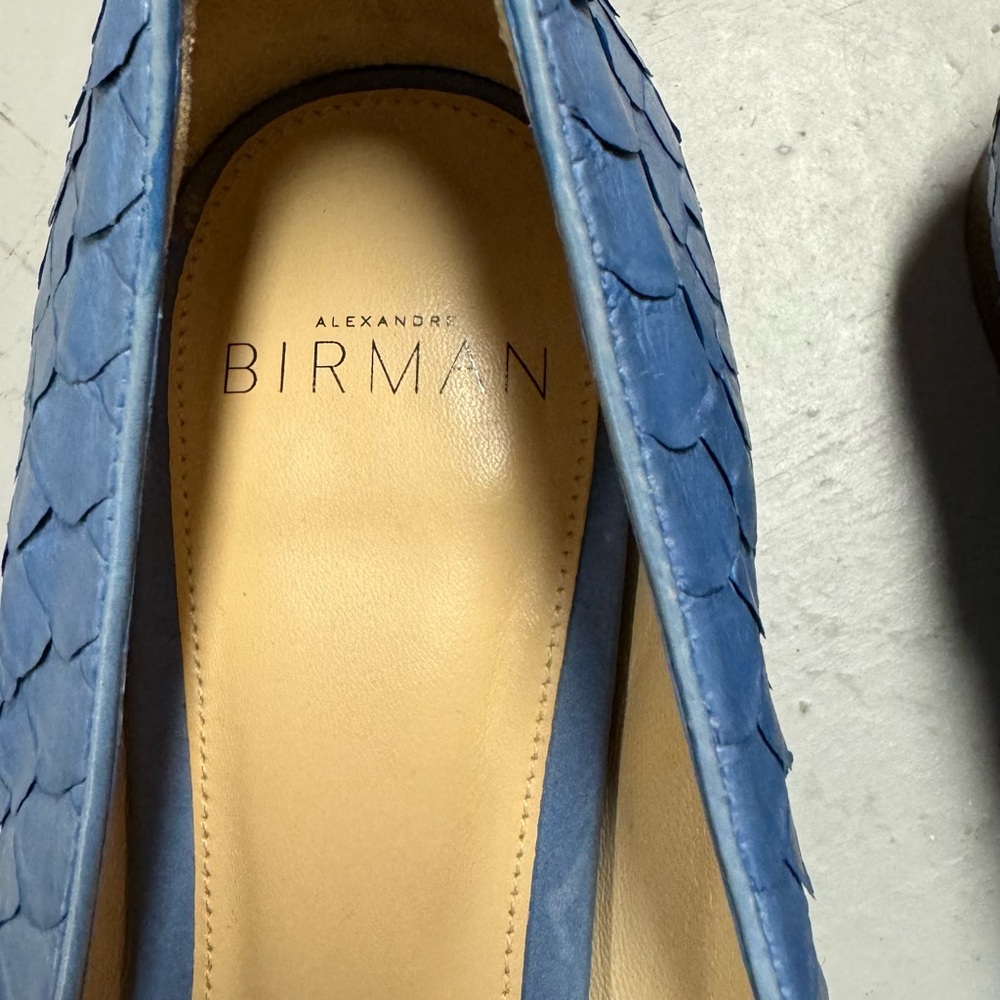 Alexandre Birman Python Pointed Toe Flats - Picture 7 of 9